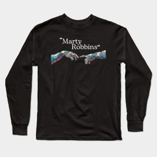 Marty Robbins // Hand Colour Long Sleeve T-Shirt